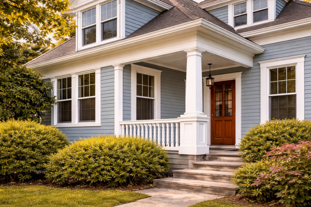 Freshly painted house