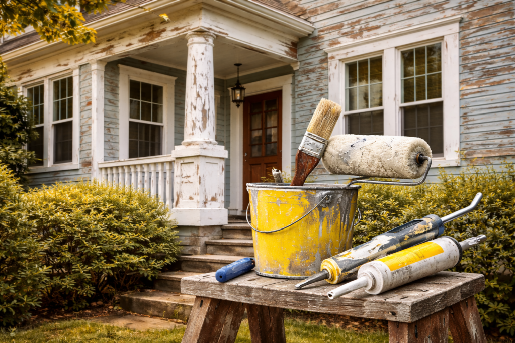 Peeling cracking or bubbling Paint